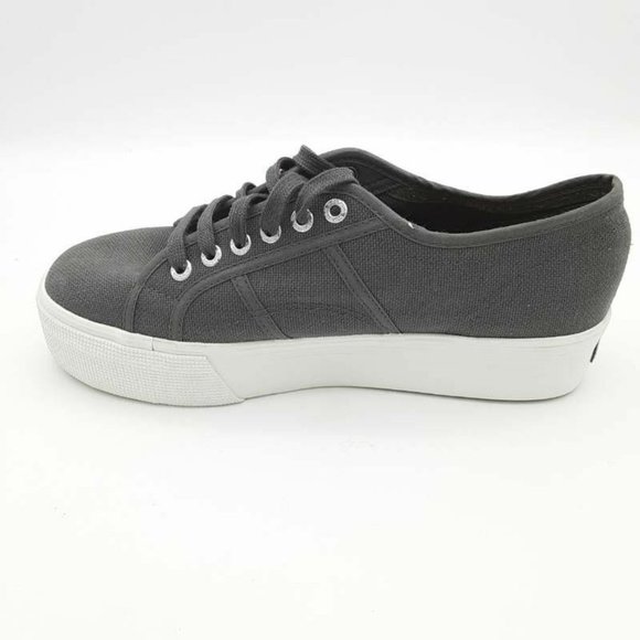 Superga‎ Womens Urban Platform Sneakers Shoes Gray 5927985473 Athleisure 9.5 - Picture 2 of 9